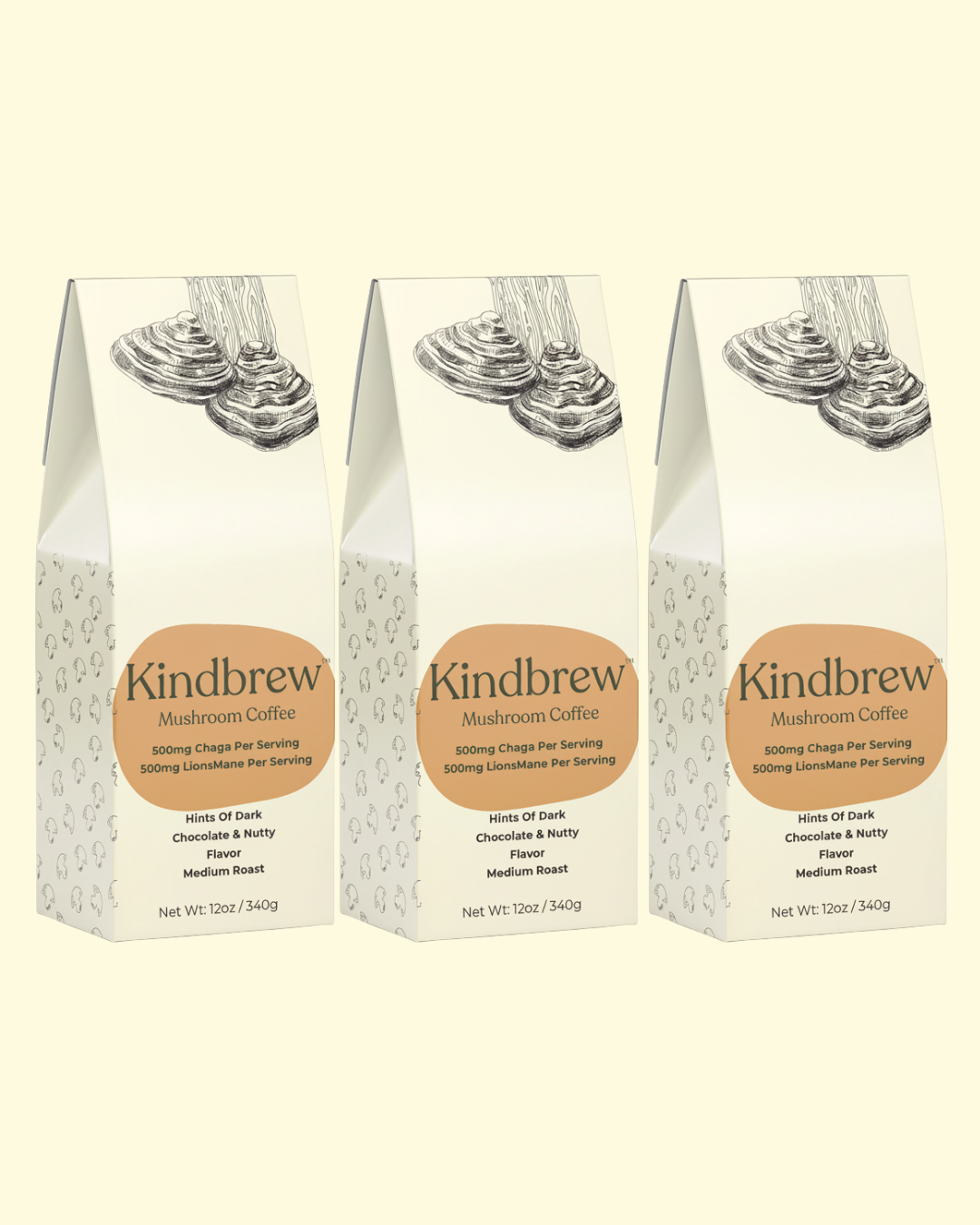 Kindbrew Mushroom Coffee 3 Pack